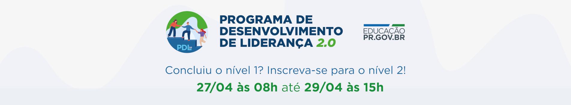 Banner PDL 2.0 - inscrição